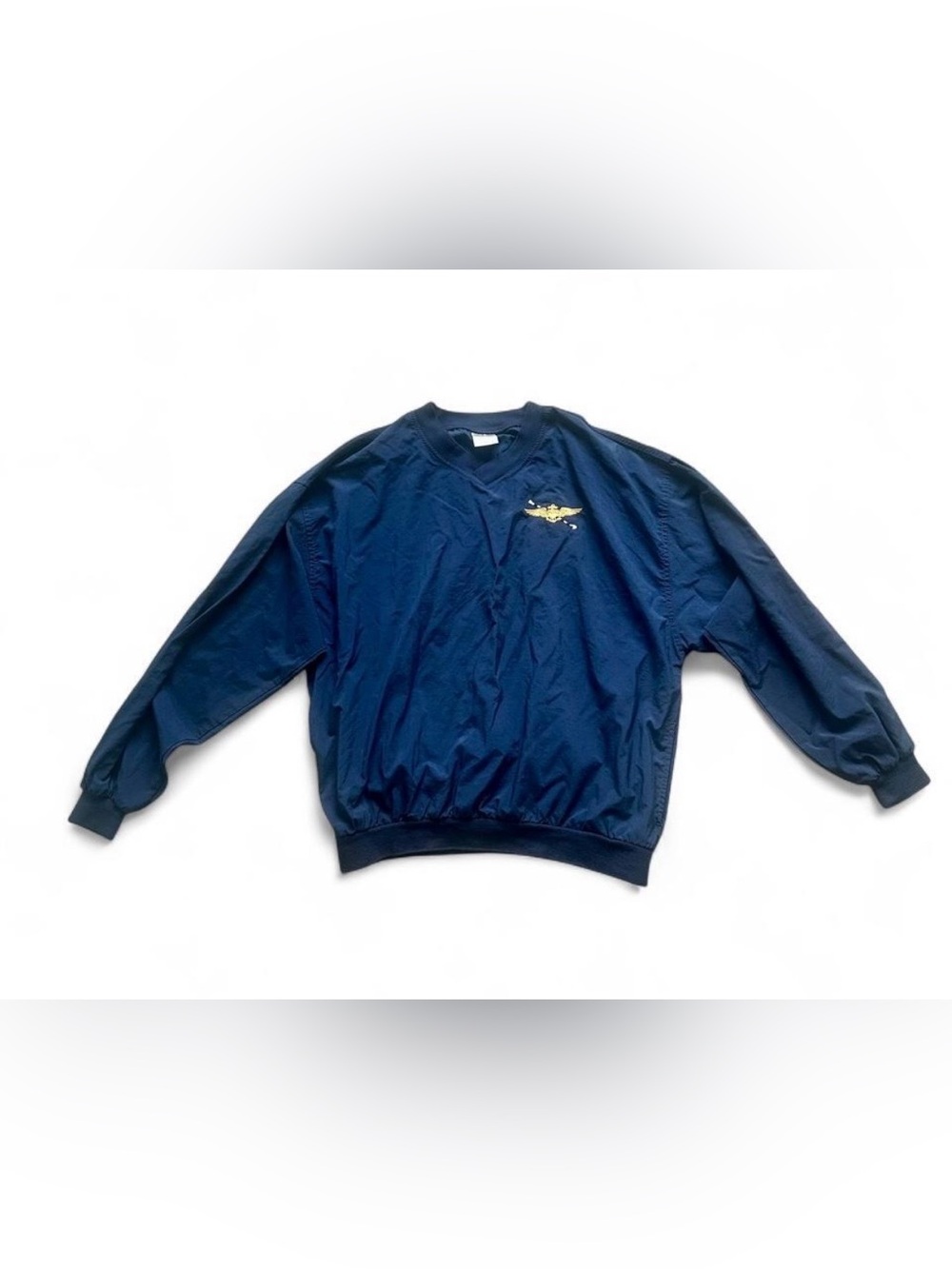 Vtg Munsingwear Penguin Pullover Windbreaker XL Naval Aviator Wings Tailhook